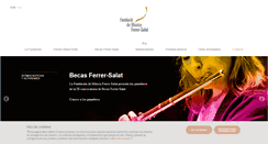 Desktop Screenshot of fundaciomusicaferrersalat.com