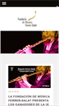 Mobile Screenshot of fundaciomusicaferrersalat.com