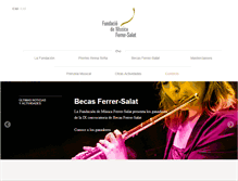 Tablet Screenshot of fundaciomusicaferrersalat.com